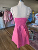 Pink Cut Out Fit & Flare Dress