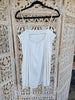 White Cutout Mini Cami Dress