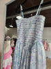 Mint Wide Leg Smock Floral Jumpsuit