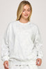 White Camo Fleece Sweatshirt