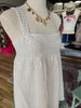 White Sequins Tunic Mini Dress
