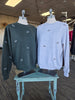 Gray Embroidery Football Sweatshirt