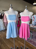 Ice Blue Cut Out Fit & Flare Dress