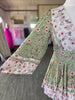 Sage Floral Wrap Mini Dress