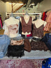 Brown/Beige Mesh Tube Top