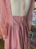 Blush Lace & Mesh Mini Dress