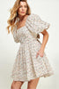 Wildbloom Charm Bow-back Mini Dress