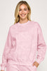 Pink Camo Fleece Sweatshirt