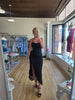 Black Lace Ruffle Dress