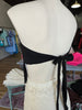 Black Lace Fringed Top