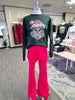 Grinchy Patchwork Green Sweatshirt