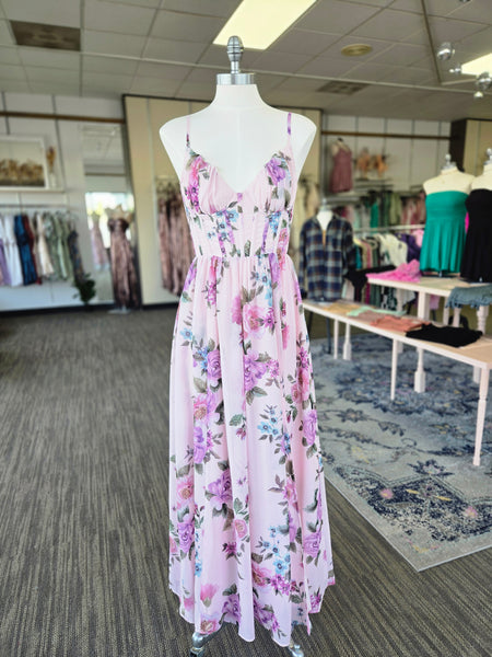 Floral Corset Maxi Dress