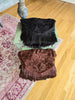 Brown Lace Fringed Top