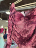 Wine Floral Mesh Bodysuit