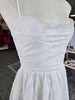 Ivory Flower Lace Ruffle Flare Mini Dress