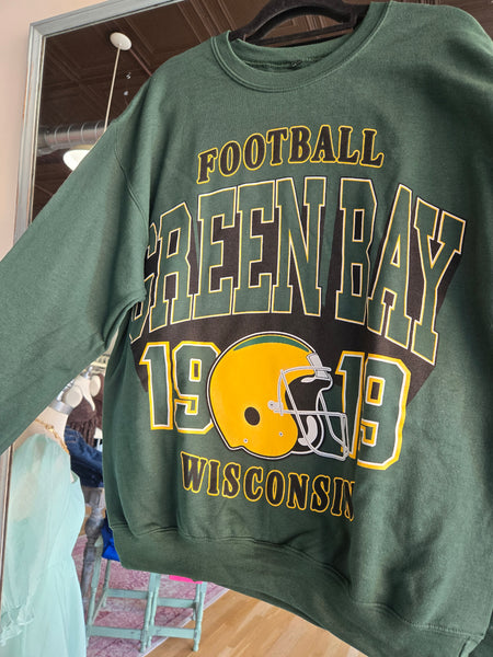 Green Bay Oversized Print Sweatshirt