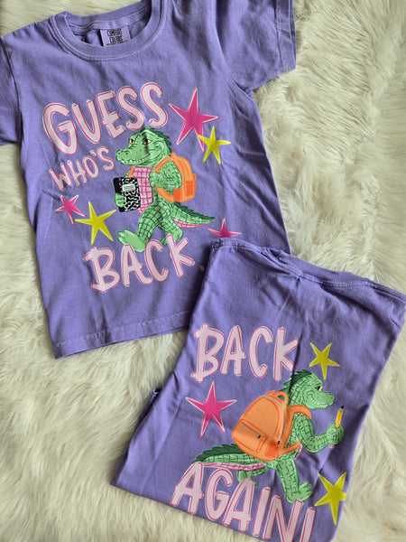 Violet Youth "Guess Who's Back/Back Again" Alligator Tee