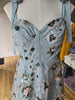 Lt. Blue Sequin Embroidered Mine Dress