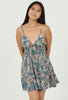 Teal Fields Mini Dress