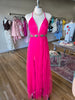 Fuchsia Tulle Maxi W/Slit