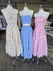 Pink Smocked Tube Top & Tiered Skirt Set