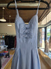 Blue Bow Detail Wide Leg Jumpsuit