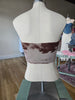 Brown/Beige Mesh Tube Top