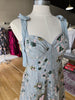 Lt. Blue Sequin Embroidered Mine Dress