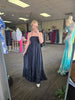 Black Smocked Halter Maxi Dress