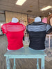 Red Mock Mesh Top