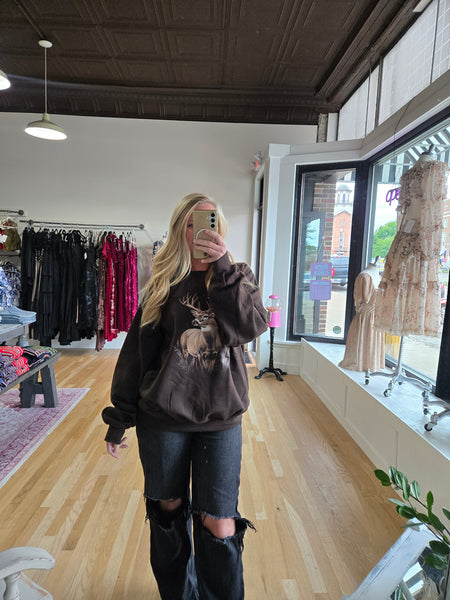 Deer Chocolate Sweatshirt