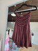 Chocolate Strapless Tube Top Romper