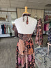 Midnight Bloom Halter Dress