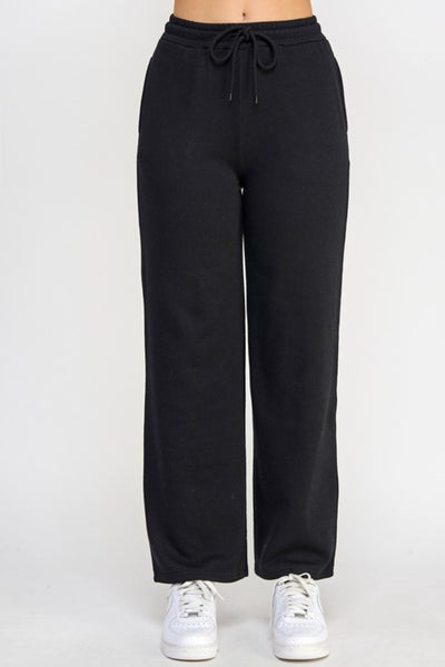 Black Fleece Straight Leg High-rise Jogger