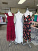 Black Red Floral Maxi Dress