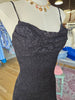 Black Lace Ruffle Dress
