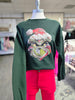 Grinchy Patchwork Green Sweatshirt