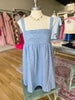Ice Blue Sequins Tunic Mini Dress
