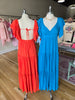Blue Boho Maxi W/ Flutter Sleeves