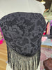 Black Lace Fringed Top