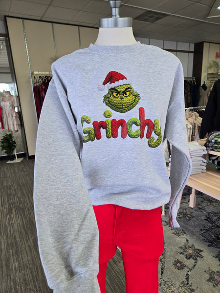 Grinchy Gray Sweatshirt