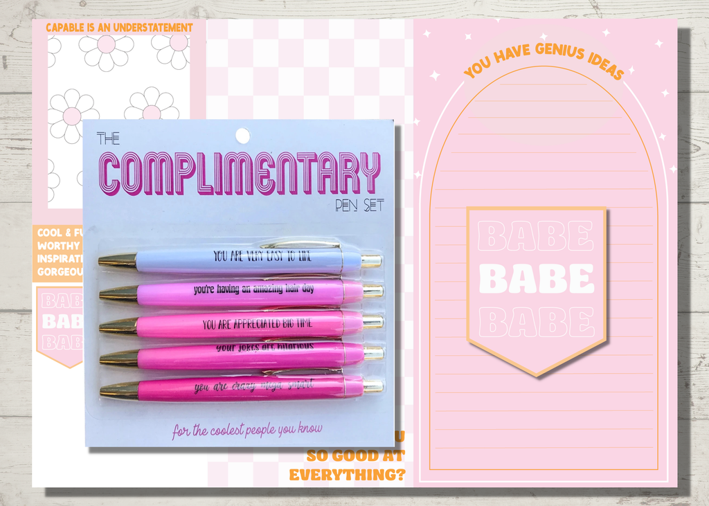 Complimentary GIFT SET! Pens/Notepads