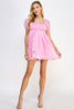 Posey Pink Mini Dress