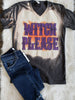 Witch Please V Neck Tee - SMALL