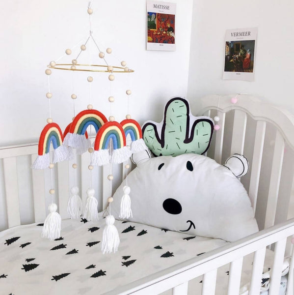 Handmade Rainbow Hanging Baby Crib Mobile