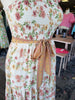 Ivory Peach Floral Maxi Dress S-3XL