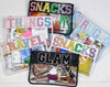 Snacks Black Nylon Clear Bags