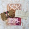 Rosé All Day Beaded Clutch Purse